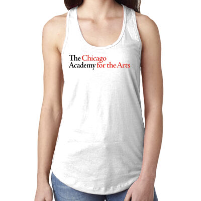 Next Level Apparel Ladies' Ideal Racerback Tank WHite Thumbnail